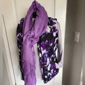 Purple and black vest